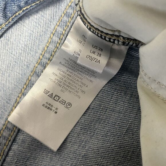 Free People We The Free Stovepipe High Rise Jean Out West Crop Distressed Sz 28 - Picture 8 of 16